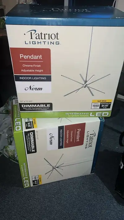 New!! Modern Chrome LED Pendant Light – Dimmable & Energy Effici, View more