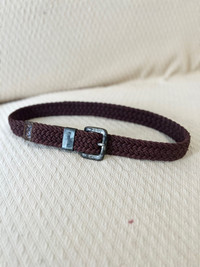 Vintage Leather Braided Belt