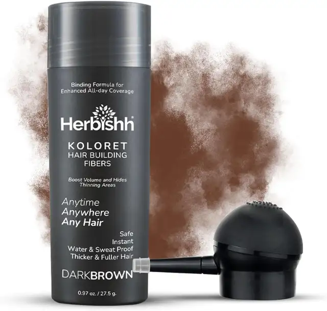 Hair Fibres – Instant Bald Spot Cover (Dark Brown)