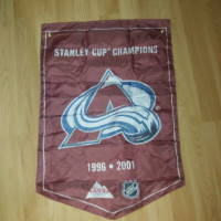 Colorado Avalanche stanley cup two sided banner