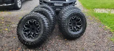 READ THE ADD: I have a set of 5 tires/rims for sale, they are Falken wildpeaks on Fuel rims. They fi...