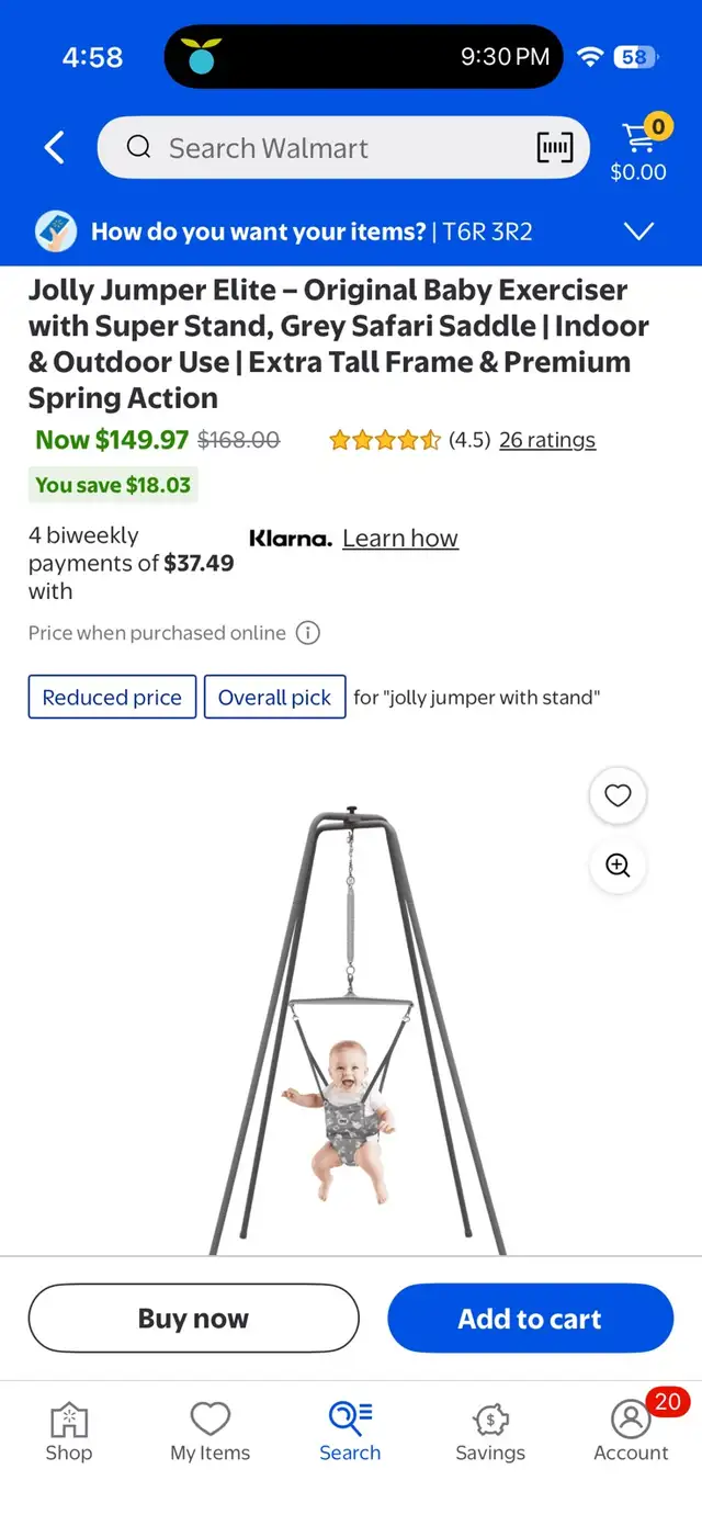 Jolly Jumper Elite - Original Baby Exerciser with Super Stand in Playpens, Swings & Saucers in Edmonton - Image 4