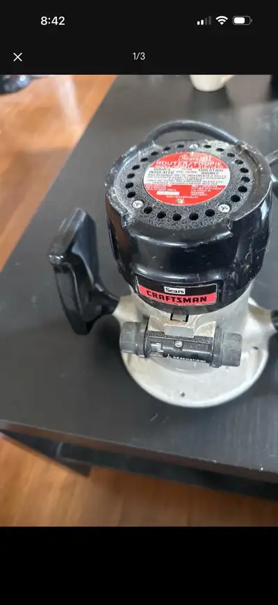 Vintage Sears Craftsman Double-Insulated Fixed-Base Wood Router, Tool Overview & Features • Power Ca...