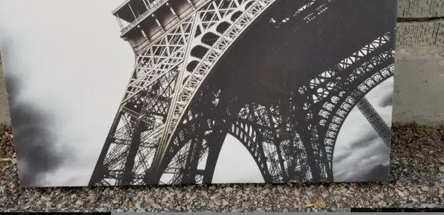Eiffel Tower Paris framed canvas print stretched over wood frame in Arts & Collectibles in Ottawa - Image 7