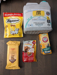 misc cat treats and supplies