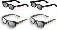 ED Family 4 Pack Cinema 3D Glasses KIT -CAN-B00VPBN5VY