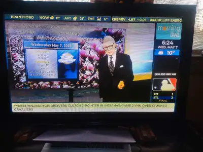 Not smart tv but we just use a chrome cast. Works good has remote HDMIs all work no feet