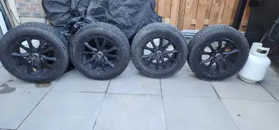 Selling the 4 rims with studded tires for the price of the RTX rims (in great condition). Came off o...