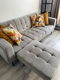 Structube TABRIZ - Sectional or Sofa with Ottoman