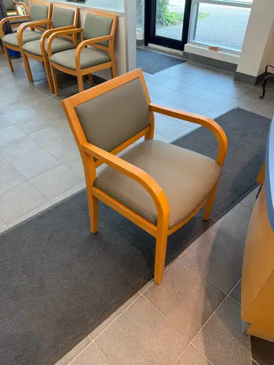 6 reception chairs, View more
