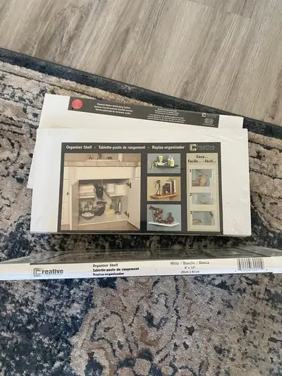 3x corner organizer floating shelves NEW IN PLASTIC, View more