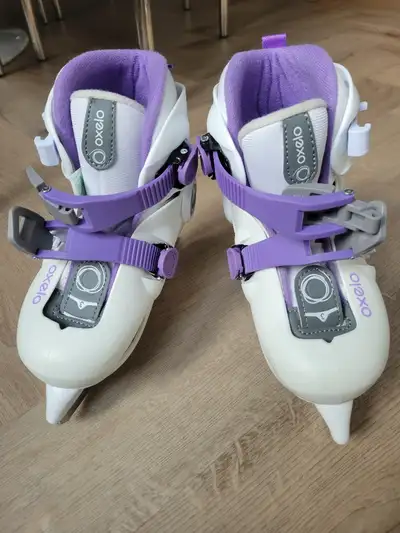 Oxelo Kids' Learning Adjustable Ice Skates Size 9C / 10C / 10.5C, View more