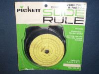Pickett 107ES Basic Trig Circular Slide Rule, NEW