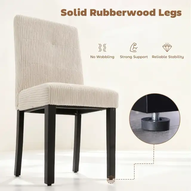 Modern rubberwood legs Kitchen dining Chair in Chairs & Recliners in Markham / York Region - Image 6
