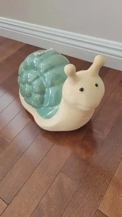 Brand New. Garden Snail Figurine. H 7" L 13", View more
