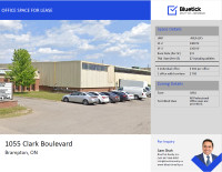 Office space available for rent in Brampton