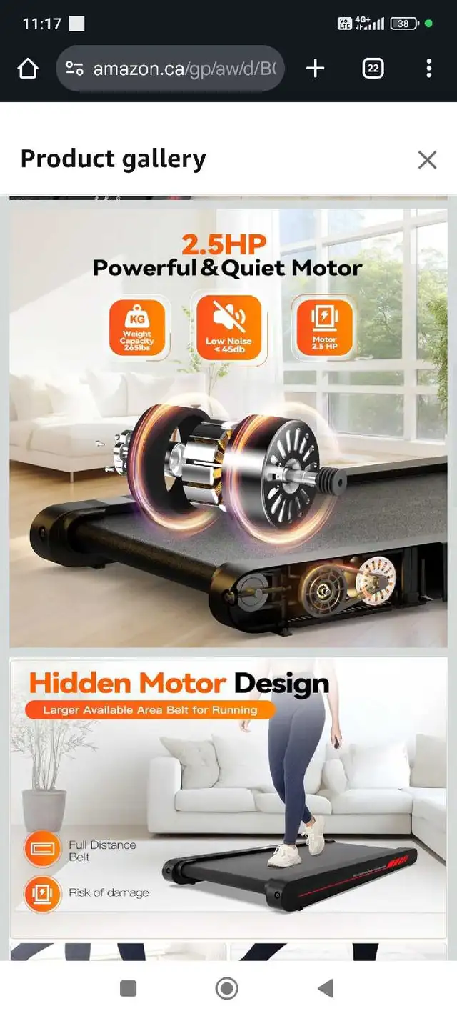 Walking Vibration Pad, 4 in 1 Treadmill, Walking Treadmill Pad f in Exercise Equipment in Edmonton - Image 3