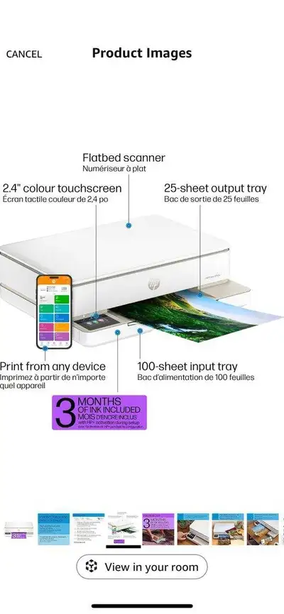 HP Envy 6155e Printer, View more