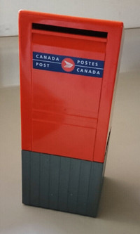 Vintage Canada Post Red Mailbox Piggy Bank