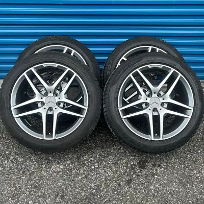 Wheels: Two-Tone Grey 19 Inch OEM AMG Fitment: S-Class (S550 / S560 / S63) 2014-2020 (Coupe, Cabrio...