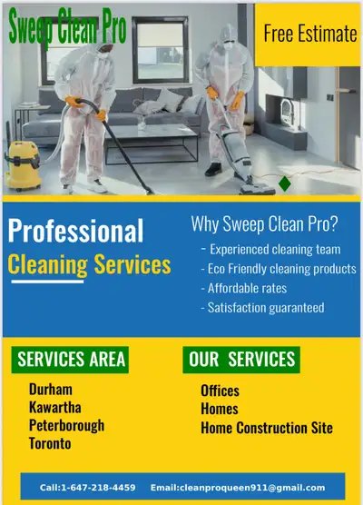 Highly reliable, attention to details and excellent customer service cleaning services! With our fle...