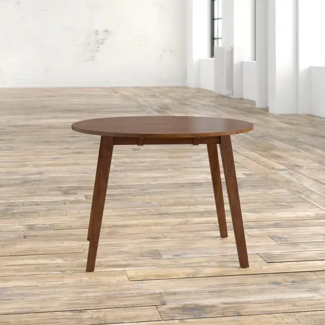 Osya Round Dropleaf Extendable Dining Table in Dining Tables & Sets in Ottawa - Image 4