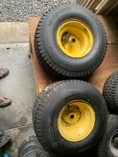  2 rear Lawn Tractor tires, View more