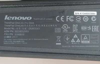 Lenovo Docking Station One Link Pro Deck 03x6819, View more