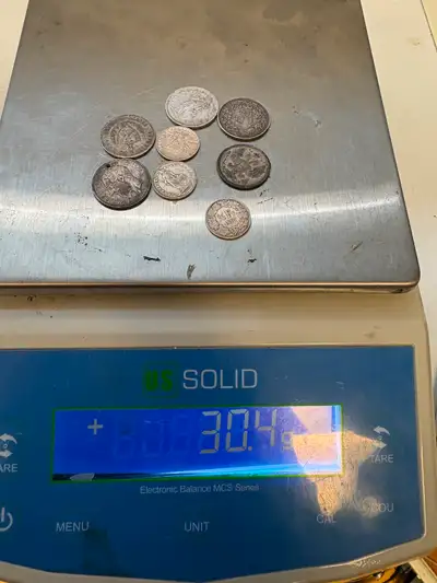 Foreign Silver coins 30.1 grams, View more