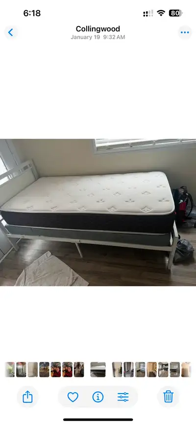 Single Bed with Mattress $120, View more