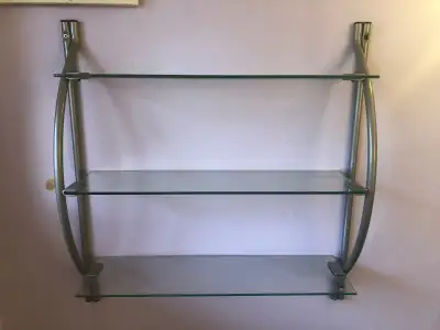 Glass bathroom shelves, View more