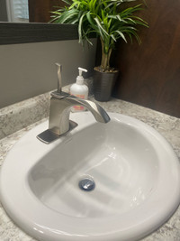 (2) Kohler Brushed Nickel bathroom Faucets -Like New