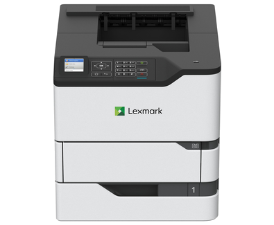 Lexmark MS823dn laser printer with optional trays 2 and 3, View more