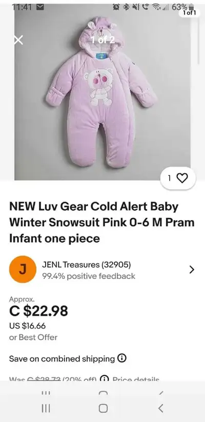 Luv Gear Snowsuit , View more