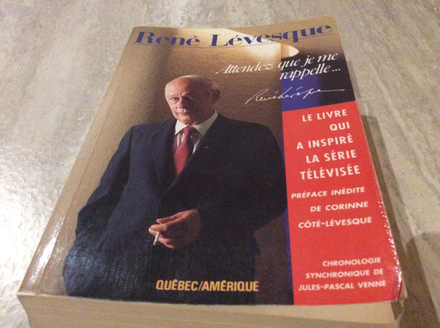 Autobiographie de René Lévesque (À LIRE) dans Essais et biographies  à Saguenay