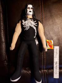 Sting WCW wrestling plush toy with tags - 1999