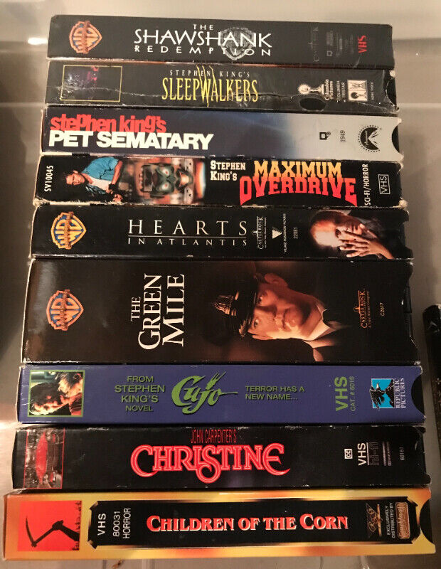 Stephen King VHS Movies Collection Lot of 8 based on his Books CDs, DVDs & Bluray St