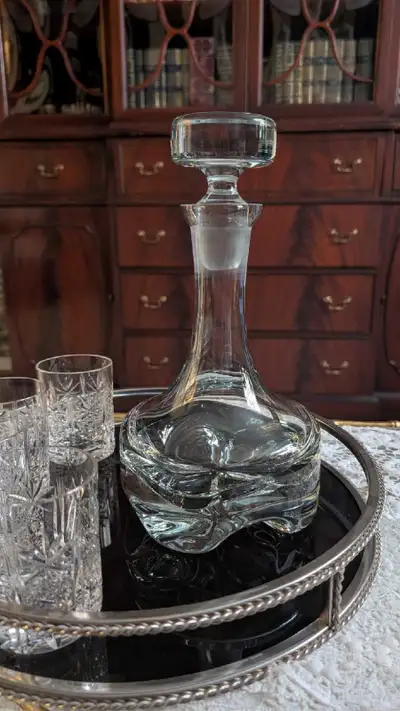 Gorgeous vintage Decanter with Stopper, View more