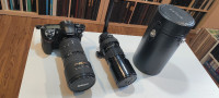 Two Nikon lens, 80-200mm/2.8 (two ring version), 300/4.5 Ais