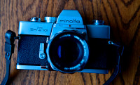 Minolta X,  Konica, Pentax Film Cameras and lenses