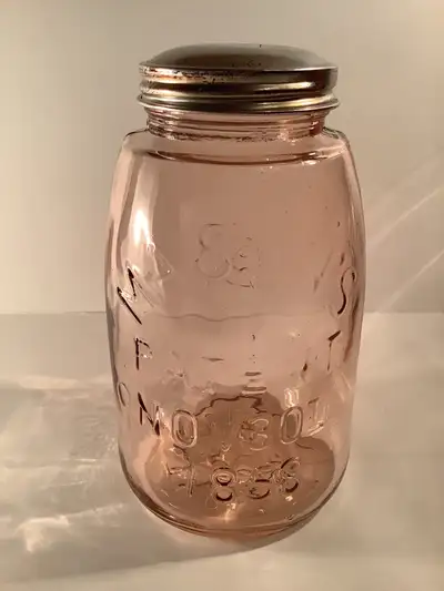 Mason’s Patent 1858 Pink Pint Fruit Jar , View more
