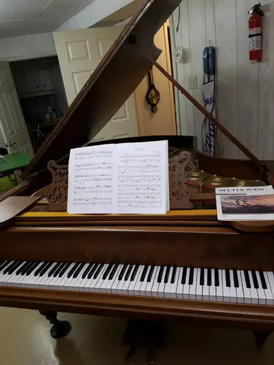 Restored 6ft Romhildt Grand Piano, View more