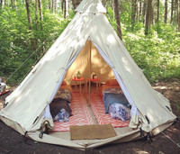 Canvas Tipi shaped Tent