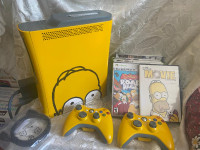 Xbox 360 Replica Simpson Console Bundle with games and movie