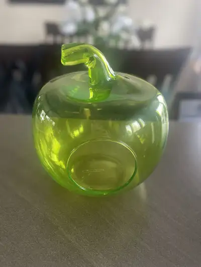 Glass Apple Dish/Container, View more
