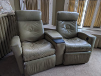 IMG Leather Reclining Loveseat
