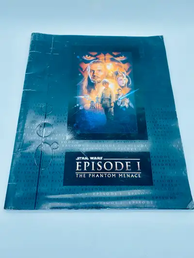 Star Wars Episode 1 The Phantom Menace Movie Premier Program Book - Roughly 13.5" x 11" - 1999 - See...