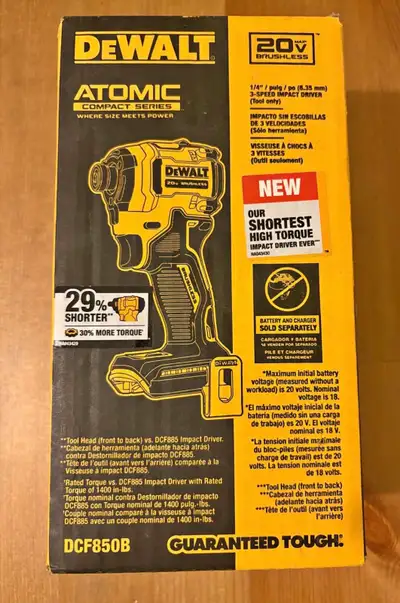 Dewalt 20v Max Atomic 3-Speed 1/4 Impact Driver, View more