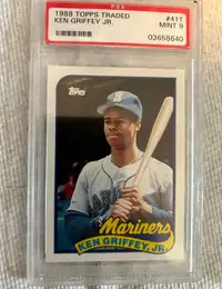 1989 Topps Ken Griffey Jr. #41T Graded 9 by PSA encapsulated