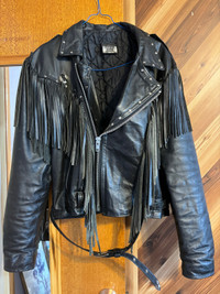 Leather Jacket with Fringe Way of Life